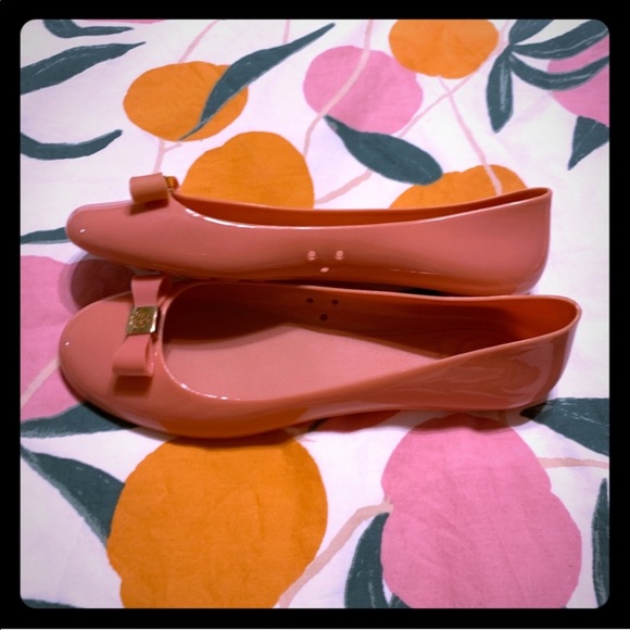 ⭐️HOST PICK⭐️Tory Burch Raspberry Sorbet Jelly Ballet Flats - Size 8 - Picture 5 of 8